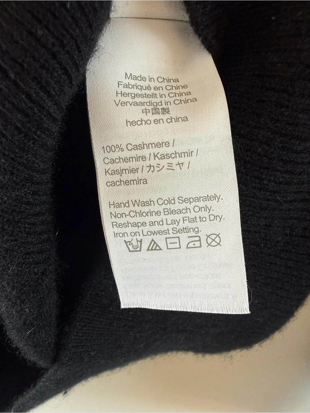 J. Crew Men's Cashmere Charcoal Crewneck Hoodie Sweater